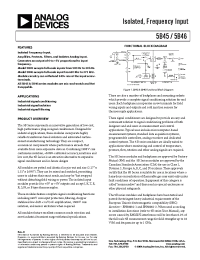 Datasheet 5B45 manufacturer Analog Devices
