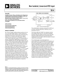 Datasheet 7B14-03-1 manufacturer Analog Devices