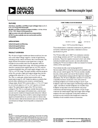 Datasheet 7B37 manufacturer Analog Devices