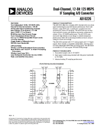 Datasheet AD10226 manufacturer Analog Devices