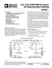 Datasheet AD10242TZ/883B manufacturer Analog Devices