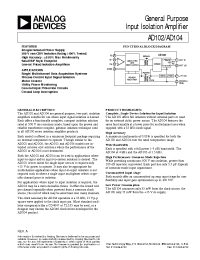 Datasheet AD104JY manufacturer Analog Devices