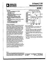 Datasheet AD1362 manufacturer Analog Devices