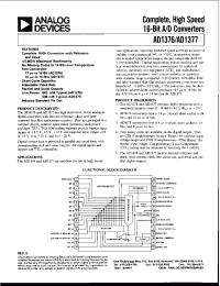 Datasheet AD1377 manufacturer Analog Devices