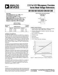Datasheet AD1584CRT-Reel manufacturer Analog Devices