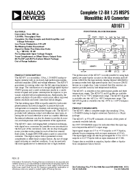 Datasheet AD1671AP manufacturer Analog Devices