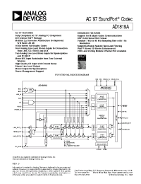 Datasheet AD1819A manufacturer Analog Devices