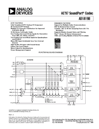 Datasheet AD1819B manufacturer Analog Devices