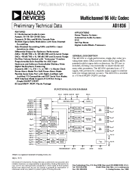 Datasheet AD1836 manufacturer Analog Devices