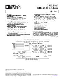 Datasheet AD1838 manufacturer Analog Devices