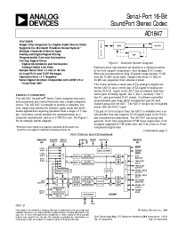 Datasheet AD1847JST manufacturer Analog Devices