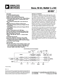 Datasheet AD1855 manufacturer Analog Devices