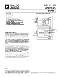 Datasheet AD1876J manufacturer Analog Devices