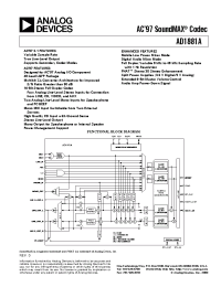 Datasheet AD1881A manufacturer Analog Devices