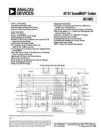 Datasheet AD1885JST manufacturer Analog Devices