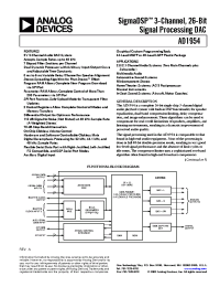 Datasheet AD1954 manufacturer Analog Devices
