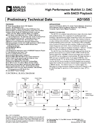Datasheet AD1955YRSRL manufacturer Analog Devices