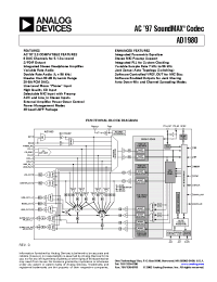 Datasheet AD1980JST manufacturer Analog Devices