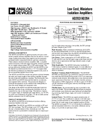 Datasheet AD202JN manufacturer Analog Devices