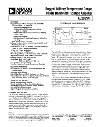 Datasheet AD203SN manufacturer Analog Devices