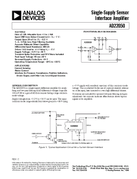 Datasheet AD22050 manufacturer Analog Devices