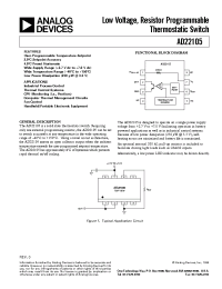 Datasheet AD22105 manufacturer Analog Devices