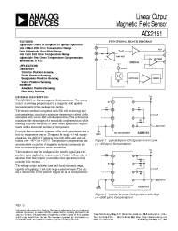 Datasheet AD22151 manufacturer Analog Devices