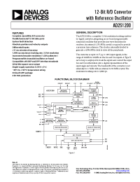 Datasheet AD2S1200WST manufacturer Analog Devices