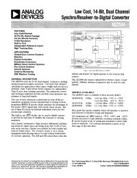 Datasheet AD2S44SMY0B manufacturer Analog Devices