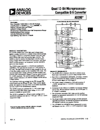 Datasheet AD390KD manufacturer Analog Devices