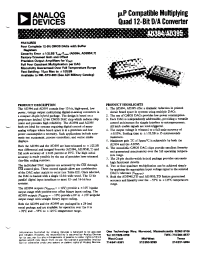 Datasheet AD394 manufacturer Analog Devices