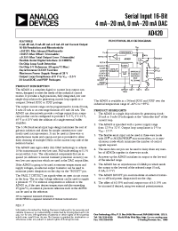 Datasheet AD420A manufacturer Analog Devices