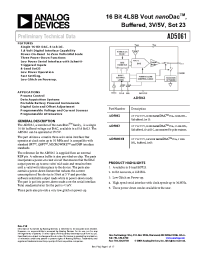 Datasheet AD5061BRJZ-1500RL7 manufacturer Analog Devices