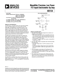 Datasheet AD515A manufacturer Analog Devices
