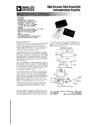 Datasheet AD522BD manufacturer Analog Devices