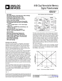 Datasheet AD5232BRU10-REEL7 manufacturer Analog Devices