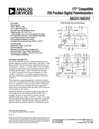 Datasheet AD5241BR10-REEL7 manufacturer Analog Devices