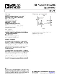 Datasheet AD5246 manufacturer Analog Devices
