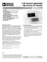 Datasheet AD52X5B manufacturer Analog Devices