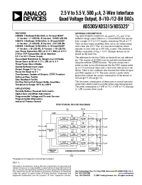 Datasheet AD5305ARM manufacturer Analog Devices