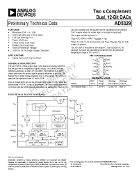 Datasheet AD5329 manufacturer Analog Devices