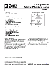 Datasheet AD5425YRM-REEL manufacturer Analog Devices