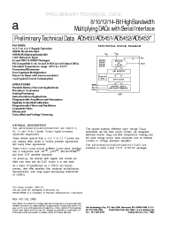 Datasheet AD5452YUJ-U1 manufacturer Analog Devices
