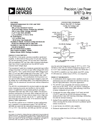 Datasheet AD548BR-REEL manufacturer Analog Devices