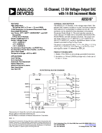 Datasheet AD5516 manufacturer Analog Devices