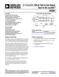 Datasheet AD5663BRMZ-1 manufacturer Analog Devices