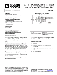 Datasheet AD5664 manufacturer Analog Devices