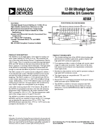 Datasheet AD568K manufacturer Analog Devices