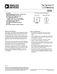 Datasheet AD589MH manufacturer Analog Devices