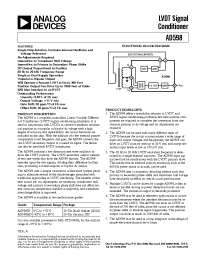 Datasheet AD598 manufacturer Analog Devices